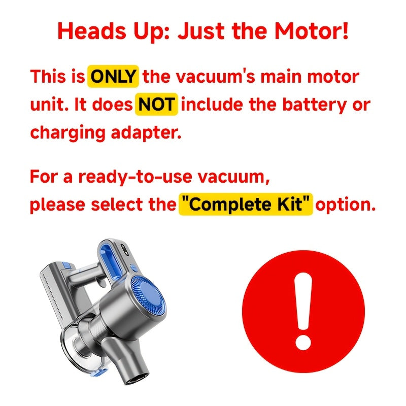 45-70Kpa Powerful Vacuum Cleaner Kits (Corded / Cordless) & Motor Only Option Available, Stick Vacuum with 45min Runtime, Anti-Tangle Vacuum Cleaners, 50.72oz Dust Cup, Rechargeable Corded and Wireless Vacuum for Hardwood Floor Carpet Pet Hair