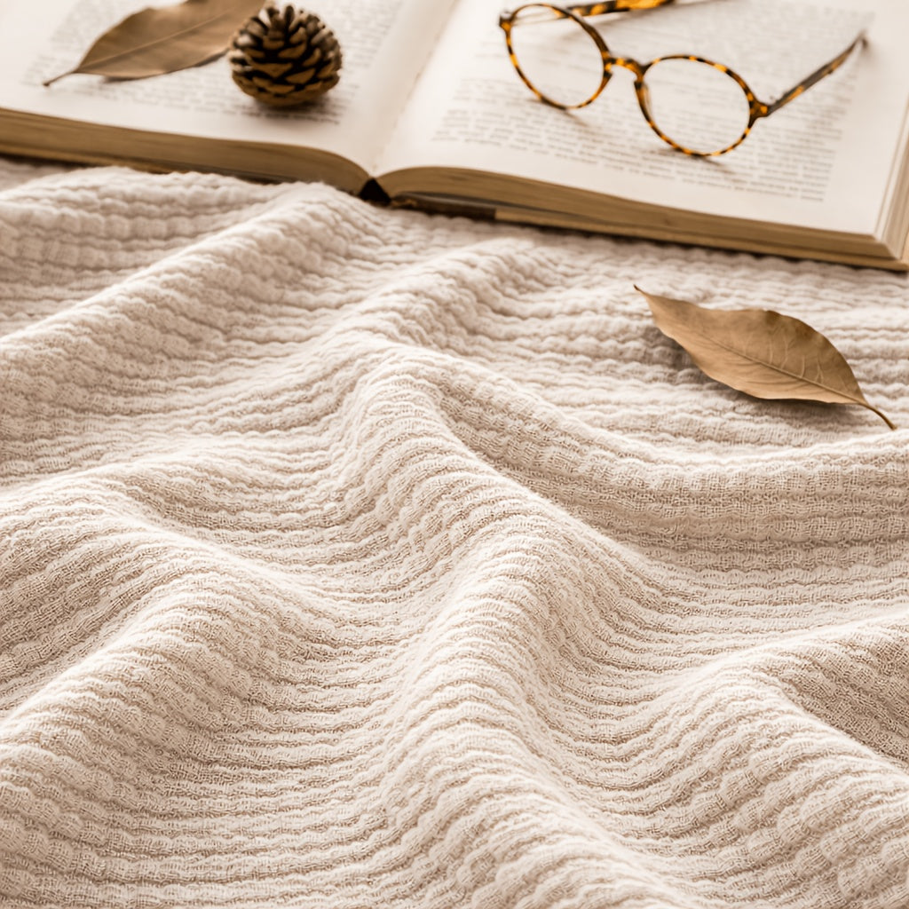 100% Muslin Blankets 6 Layers, Cooling Blanket, Room Decor Blanket, Perfect Holiday Gifts, Breathable & Lightweight, Camping Stuff, Soft Gauze Blanket, Suitable For New Year, Christmas Gifts