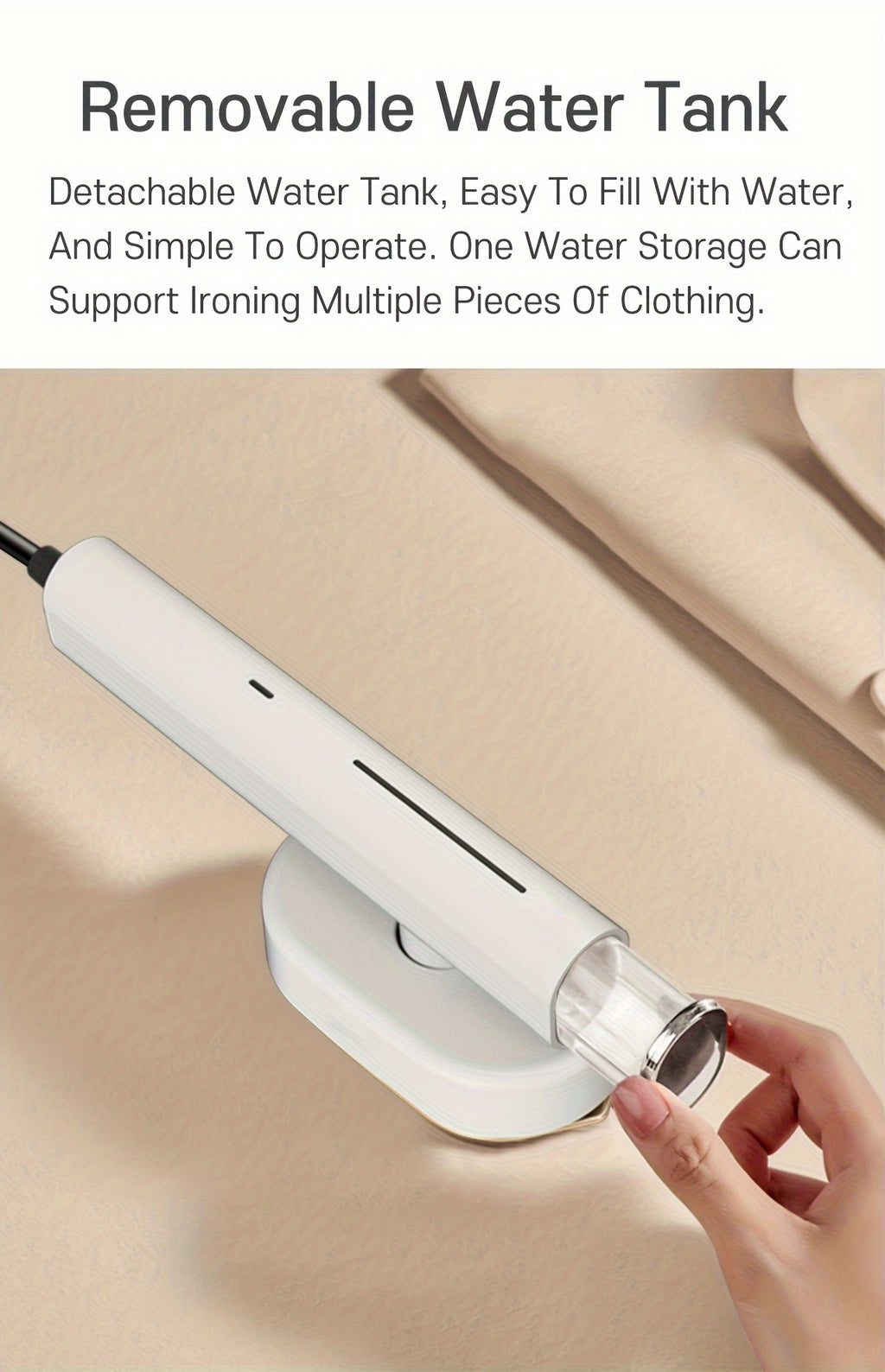 1200W Portable Handheld Steam Iron, Fast Heating in 10 Seconds, Horizontal And Vertical Steam Iron, Easy Mini Garment Steam Iron, Suitable for Home, Office And Travel, a Must-Have for Travel Experts