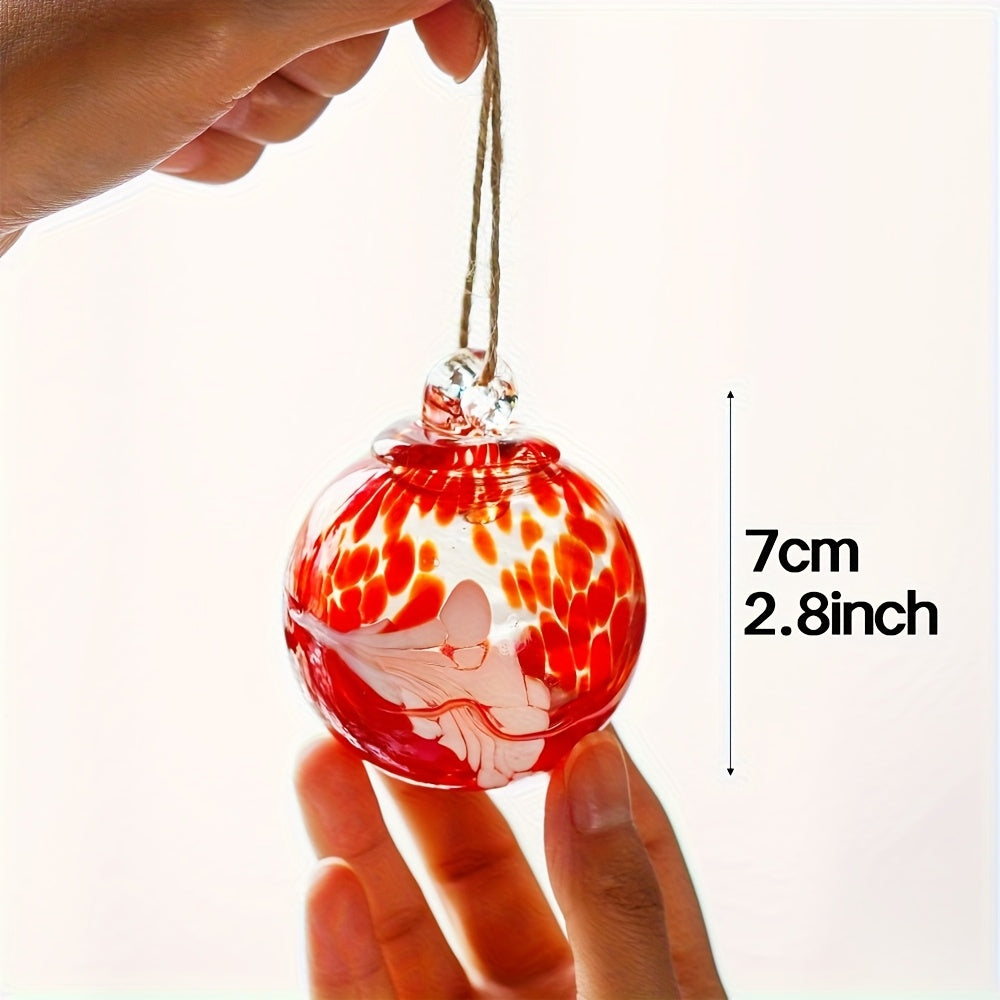 Set 6 Hand-Blown Christmas Ornaments Balls Hanging Balls Witches Gazing for Home Window Garden Patio Xmas Christmas Tree- Valentine'S Day, Easter Gift for Mom, Wife, Women, for friends