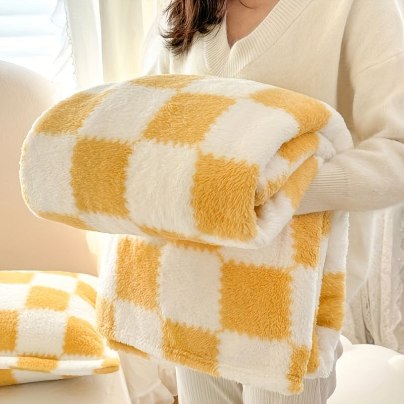 Double-sided Velvet Plaid Black And White Goods Pink And White, Super Soft And Comfortable Panda Velvet, Travel Blanket Suitable for Home Bedroom Sofa Blanket Can Be Machine Washed