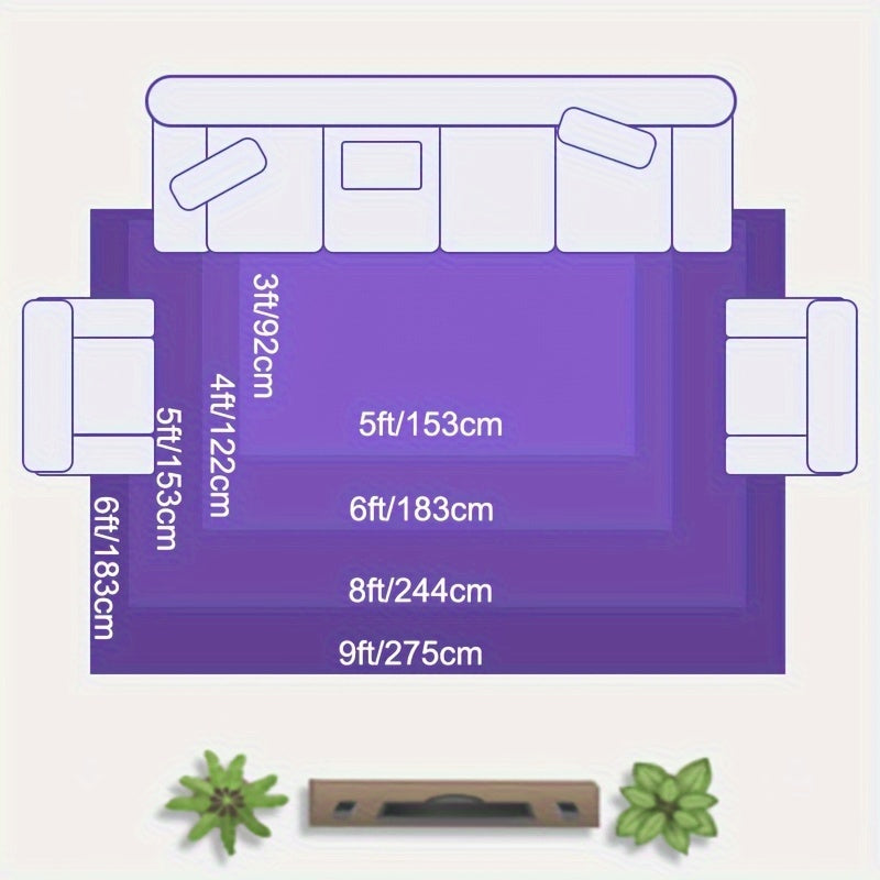 1pc Area Rugs for Living Room, Shaggy Plush Rug for Bedroom, Soft Non Slip Floor Carpet for Bedside, Fluffy Rug, New Year Christmas Home Decor