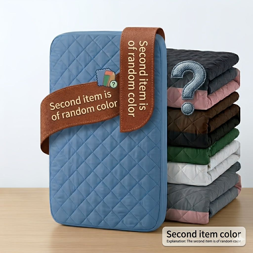 Purchase One And Receive Another At No Cost, Two Pieces Of Non-Slip Waterproof Mattress Covers(Any One Color + Another Random Color), Solid Color Bedspread With Deep Pockets - Bed Bug Mattress Protector, Bedding Suitable For Bedrooms And Guest Rooms