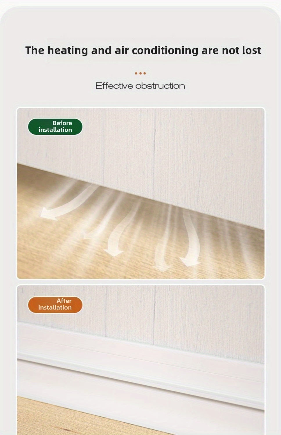 Weatherproof Door Bottom Seal - Thickened Anti-theft, Soundproof and Waterproof Self-adhesive Glass and Wood Door Seals, Home Decorating Weatherproof Insulation, Sealant Waterproofing