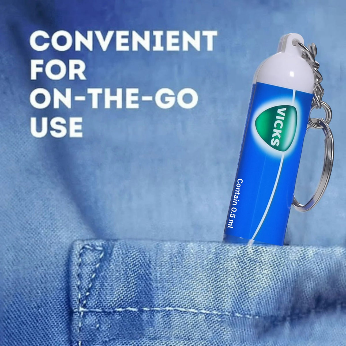 Aromatic Stick with Keychain – 0.5ml Portable Size