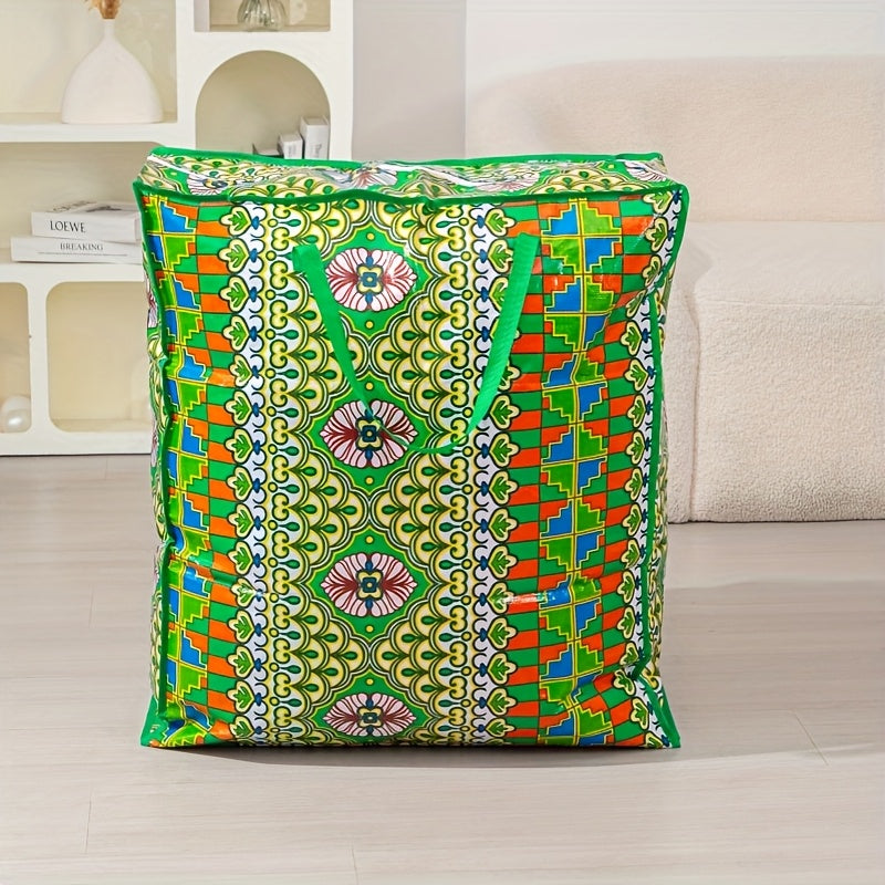 Six Color Options: Red/pink/blue/light Blue/green/black. Super Large, Durable Moving And Storage Bags - High Capacity, Reusable Zipper Storage Bags, Suitable for Clothes, Bedding - Ideal Choice for Home Moving, Closet Cleaning And Holiday Decoration.