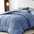 Checkered Comforter Bedding Set with Soft Breathable Microfiber, All-Season Bed in a Bag in Twin Full Queen and King Sizes for Bedroom Refresh