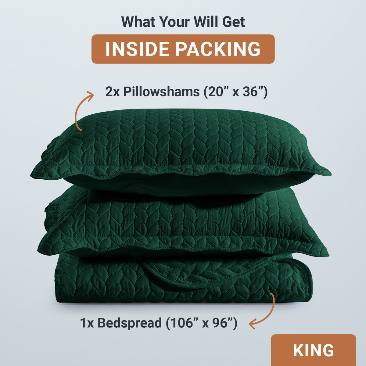 Lightweight Quilted Bedspread – Soft and Breathable Quilt Set, All Season Microfiber Bedding, Modern Style Soft Bedding Set, Twin, Full / Queen, King Sizes, Machine Washable Halloween Christmas