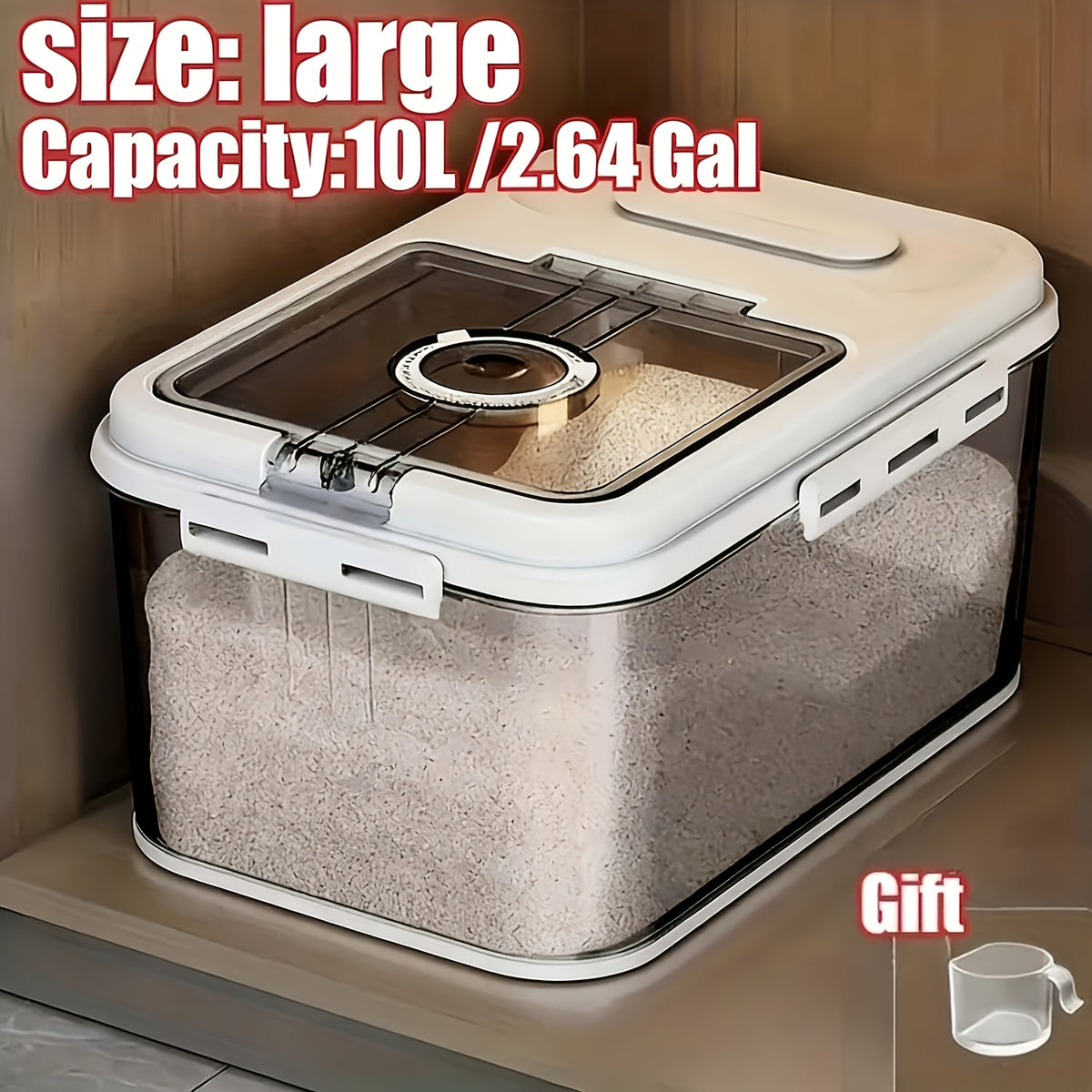 2 Sizes Airtight Food Storage Large-Bread Box Bread Boxes for Kitchen Counter Airtight, Time Recording Bread Storage Container with Lid, Bread Keeper for Homemade Bread, PET Square Flip Top Rice for Kitchen Pantry Organization