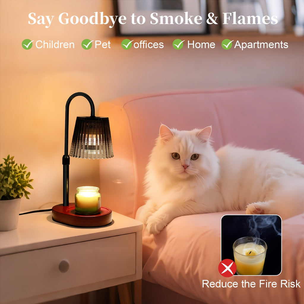 Dimmable Candle Warmer Lamp with Timer, Ideal Birthday Presents for Moms And Women, Perfect Housewarming Gifts for New Home Decor, Wax Melt Warmer for Jar Candles (Bulb Not Included)
