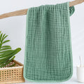 Cotton Gauze Towels, 4-Piece Six-Layer Soft Breathable Quick-Drying Textured Towel Set in Multiple Colors for Bathroom, Facial Care, Gym, Spa and Travel