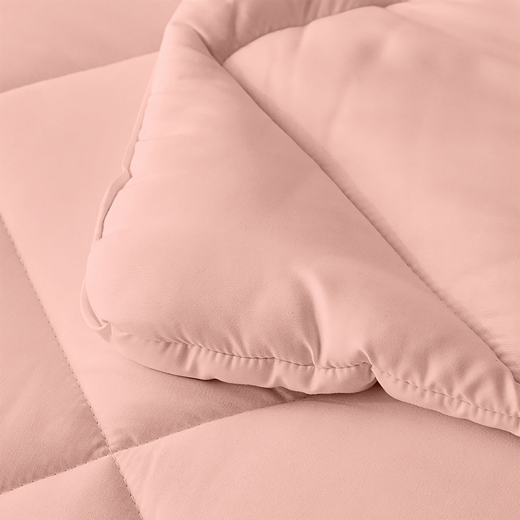 5/7pcs Luxurious Double-sided Checked Pattern Comforter Set-Breathable-Ultra Soft Fluffy Fiber Filling, Warmth for All Seasons-Bed In A Bag with Comforter, Flat Sheet, Fitted Sheet, Pillowcases, And Pillowshams, Family Gift Set, Random Color