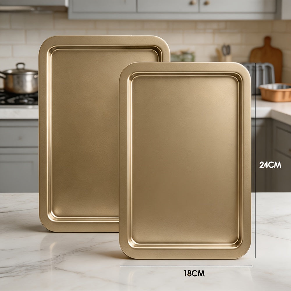 2/6/7/8/12/16/18pcs Nonstick Baking Pans Set Kitchen Baking Sheets Oven Bakeware Sets Round/Square Cake Pan Muffin Pan, Loaf Pan, Roast Pan, Cookie Sheet Baking Supplies Grey Measuring Spoon Scraper Rack Whisks Bread Bag Muffin Cups Spatulas