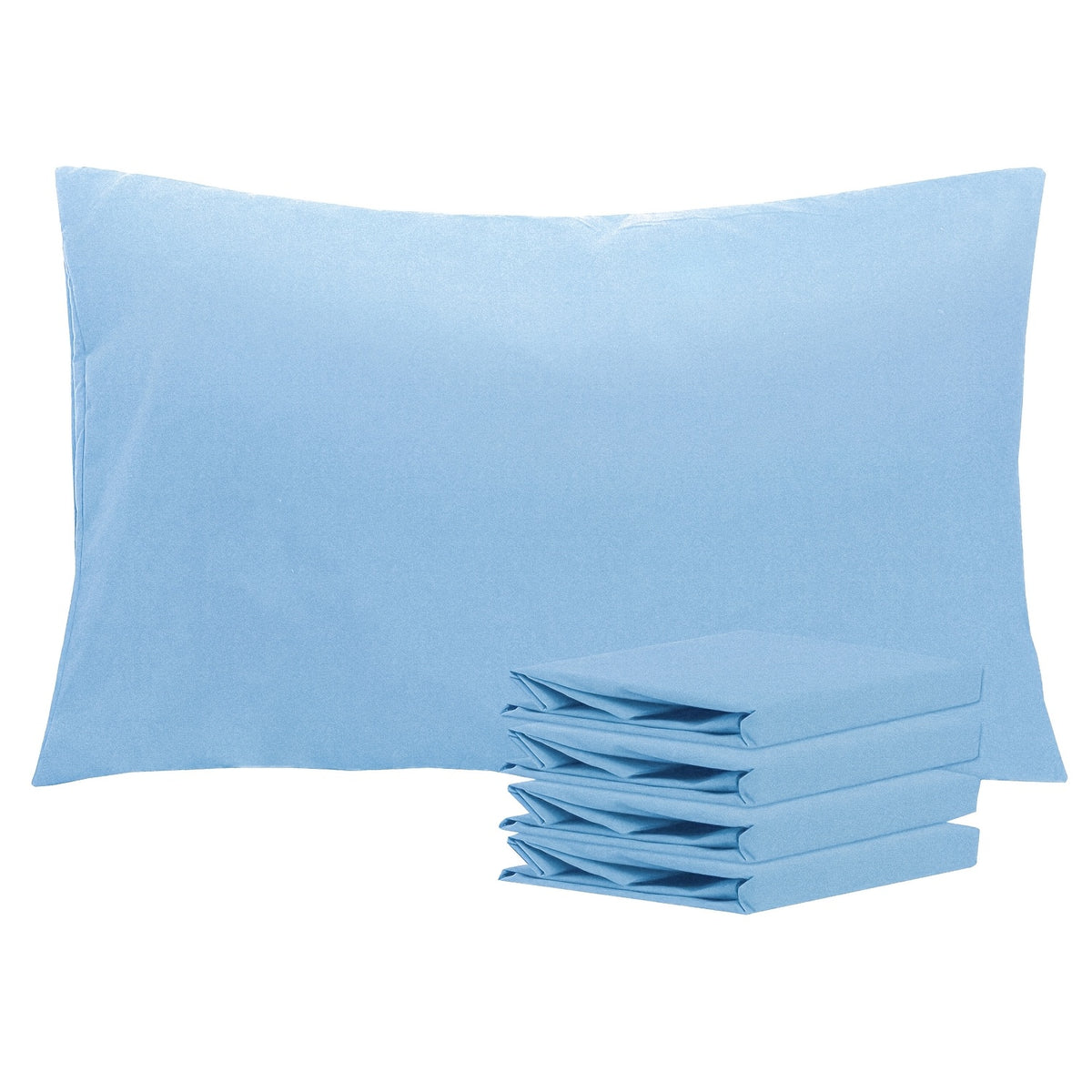 4 Pack 20x30 Brushed Microfiber Pillowcases | Envelope Closure, Soft, Wrinkle-Free, Fade-Resistant, Solid Color, Viscose Blend
