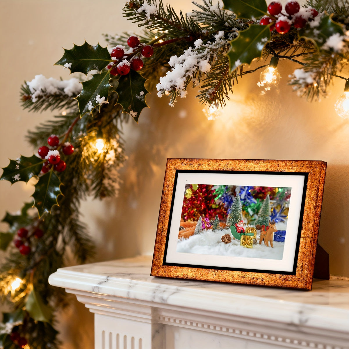 Set of 5/10 Vintage Photo Frames, 5x7in/4×6in, Rustic Retro Picture Frames with Tempered Glass, Decorative Art for Wall and Tabletop Display, for Halloween and Christmas