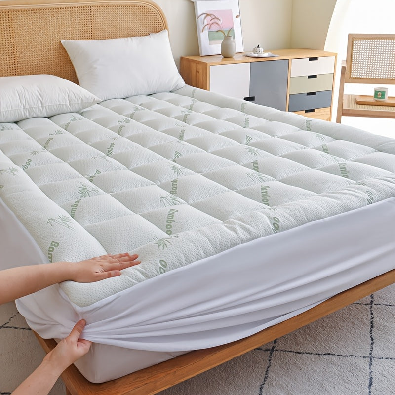 Cooling Mattress Topper, Mattress Pad Cover With 8-21 Inch Deep Pocket, Plush Pillow Top Mattress Topper Overfilled With Down Alternative