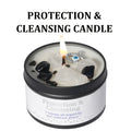 Crystal Soy Wax Candle Tins, 3 oz Scented Intention Candles in Single or Two-Pack Themes for Meditation Spaces, Reading Nooks and Birthday Gifts