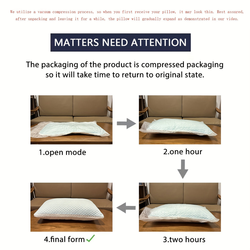 2pcs High-quality Sleep Pillows, Soft And Comfortable For Restful Sleep, Hotel-grade Pillows, Home Use Pillows, Neck Support Pillow Inserts For Student Dormitories