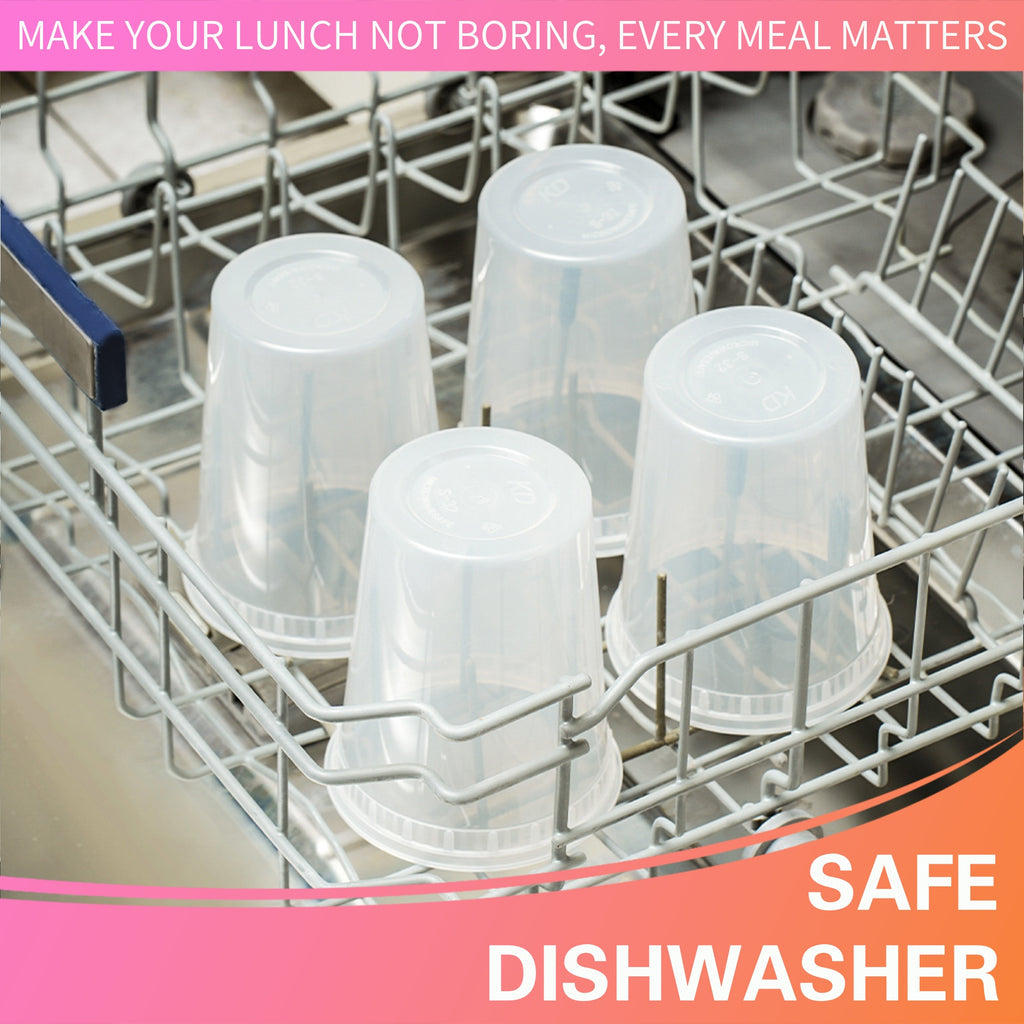 60pcs 32oz Durable Leakproof Deli Containers With Lids Set, Soup, Slime, Sugar, Fruit, Food Storage Container, Kitchen Organizers And Storage Accessories, Microwave & Dishwasher & Freezer Safe, Local Warehouse