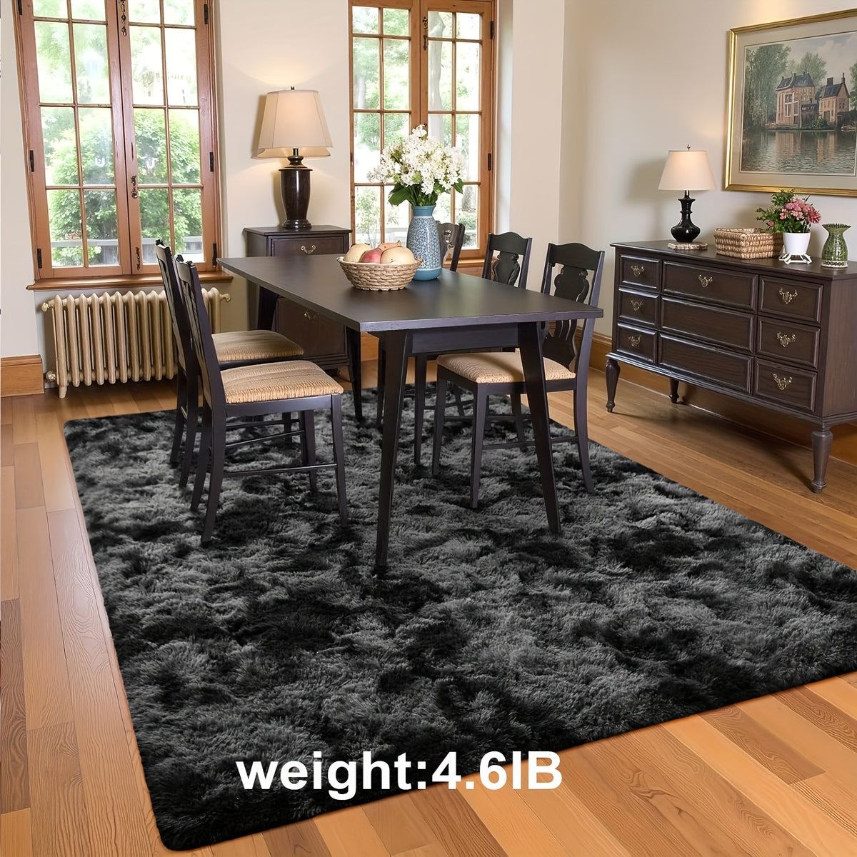 1pc Modern Style Solid Color Tie-dyed Area Rug Mat, Soundproof, Non-slip, Washable Soft And Lightweight, Suitable For Living Room, Bedroom, Can Be Used As A Graduation Season Valentine'S Day New Year Christmas Gift, Home Decoration Room Decoration.