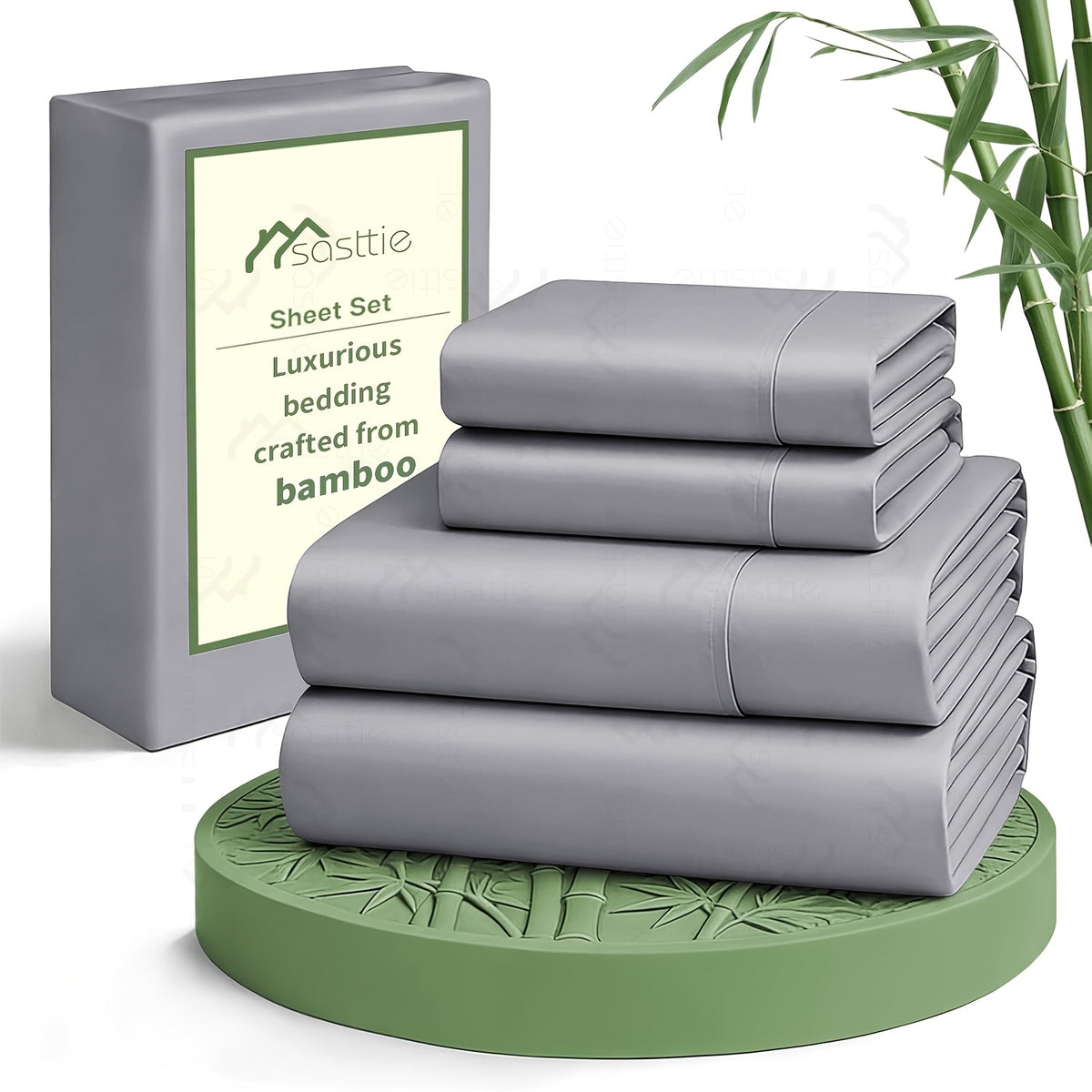 17-Inch Deep Pocket Cooling Sheet Set, 6-Piece Soft Twill Bedding with Double Stitching in 13 Colors for Twin, Full, Queen and King Bedroom Refreshes