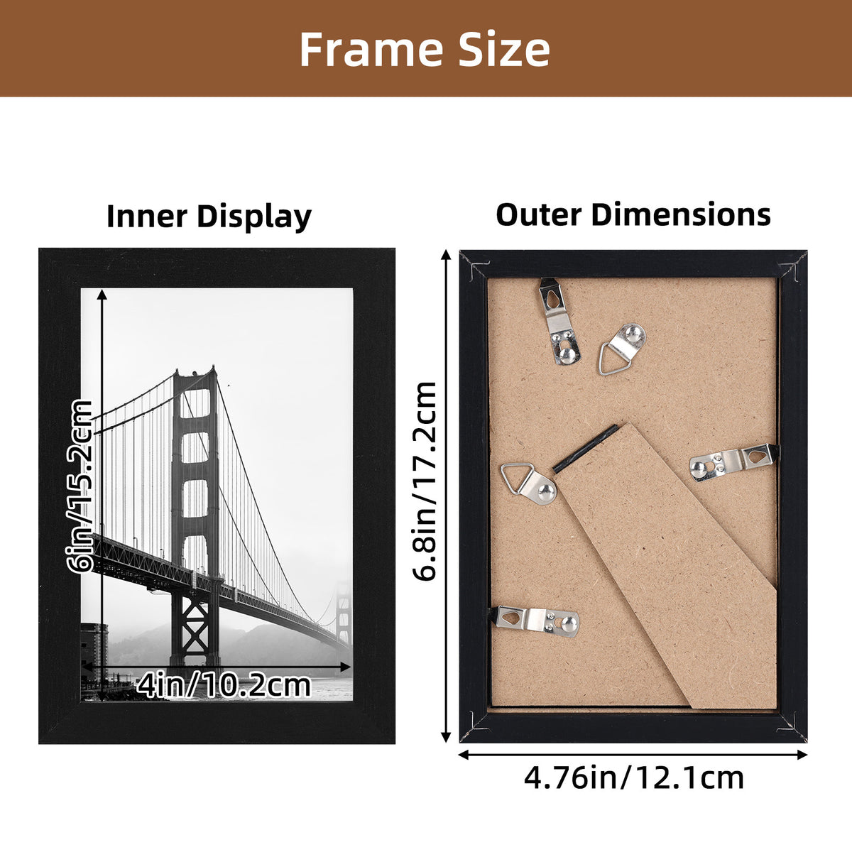 24 Pcs Picture Frame, Made of Sturdy Frame for 4x6in or 5x7in or 8x10in, Wall and Tabletop Display Thin Border Photo Frames for Home Decor, Black