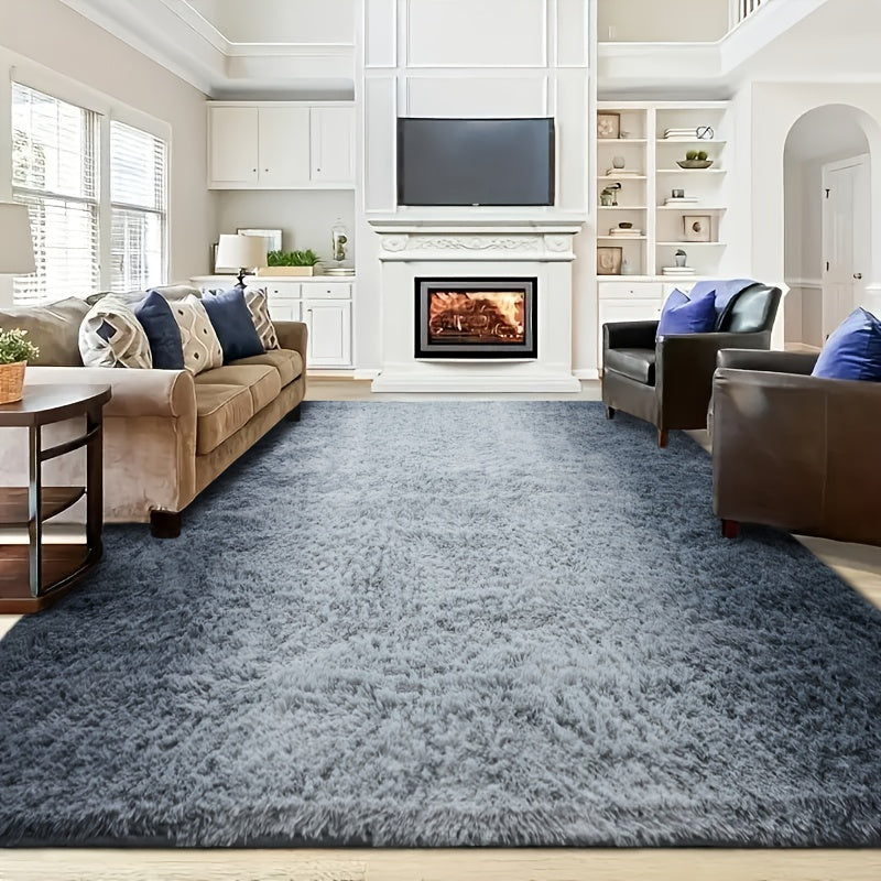 Extra Large Shaggy Rug Suitable for Living Room & Bedroom - Soft with PVC Backing, Machine Washable Anti-Slip Floor Mat, Modern Fluffy Floor Suitable for Christmas, for Decor, Use, Large Rectangular