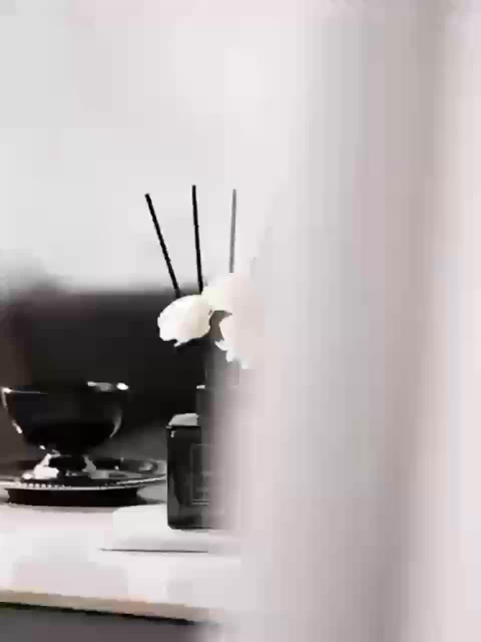 No Fire Fragrance - 1.69oz Elegant Black Glass Diffuser with White Roses, Air Freshener for Home Decor, Bedroom, Bathroom, And Office, Ideal Christmas Gift, Office Fragrance | Elegant Diffuser | Durable Scent, Bathroom Decor, Reed Diffuser Oils