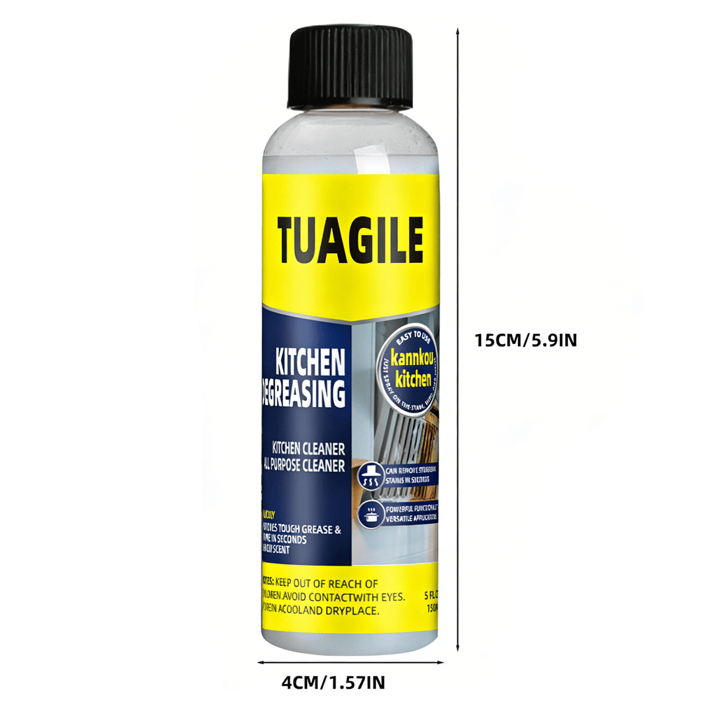 Heavy-Duty Kitchen Grease & Stain Remover Fast-Acting Spray for Stovetops and Walls. Wipes Clean Instantly, Leaving No Sticky Residue. The Ultimate Household Kitchen Grease Buster Versatile Stain Removal for Pots, Pans, and Utensils. Highly Efficie