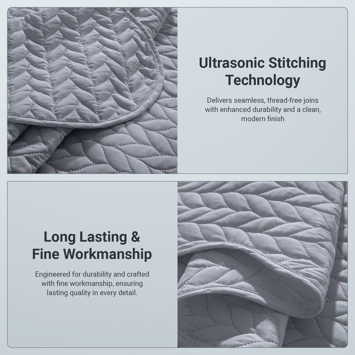 Lightweight Quilted Bedspread – Soft and Breathable Quilt Set, All Season Microfiber Bedding, Modern Style Soft Bedding Set, Twin, Full / Queen, King Sizes, Machine Washable Halloween Christmas