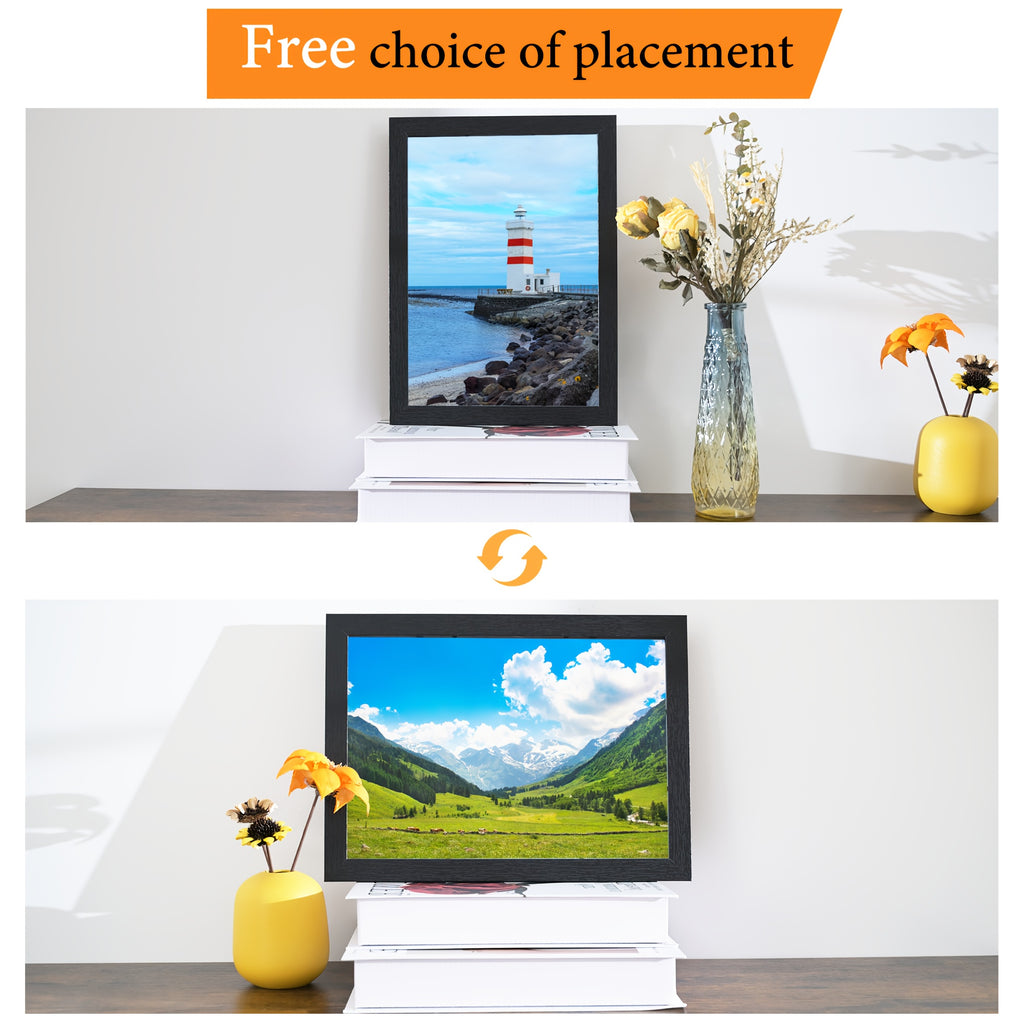 [Changeable Art Frames] 2/4 Pack Front Opening Photo Frames Reusable Art Display Frames for Wall Collage, Home Office Decor, Art Projects & Drawing