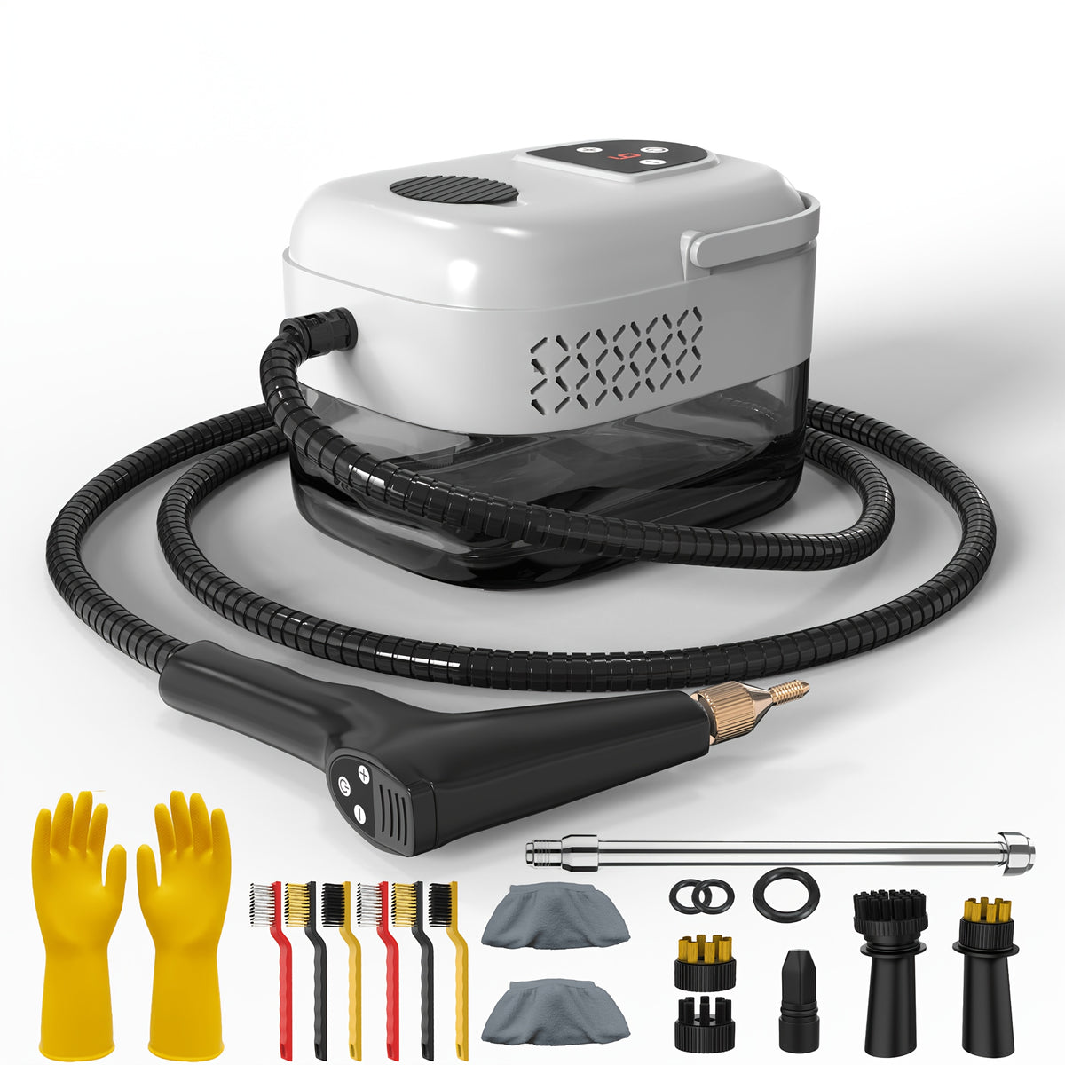 High Pressure Steam Cleaner, Household Steam Cleaner Handheld, Suitable For Kitchen Fume, Sofa, Small Air Conditioning, Washing Machine, 35pcs Accessory Set (without Steam Cleaner)