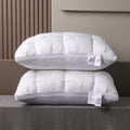 20 x 30 Inch Bed Pillows Set of 2, Soft Hotel-Style Sleeping Pillows in White or Gray, Machine Washable All-Season Bedding for Home and Guest Rooms