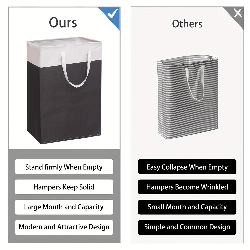 Lidded Laundry Hamper, 22.45 Gallon Large Collapsible Clothes Basket with Foldable Design for Bedroom Organization, Laundry and Toy Storage