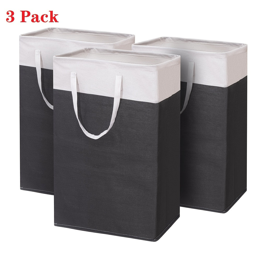 Laundry Basket with Lid, 22.45gal Large Deluxe Laundry Baskets - Collapsible Foldable Laundry Hamper Big Storage Basket Bin for Clothes Washing Bedroom Organizer Toy Collection (Black)