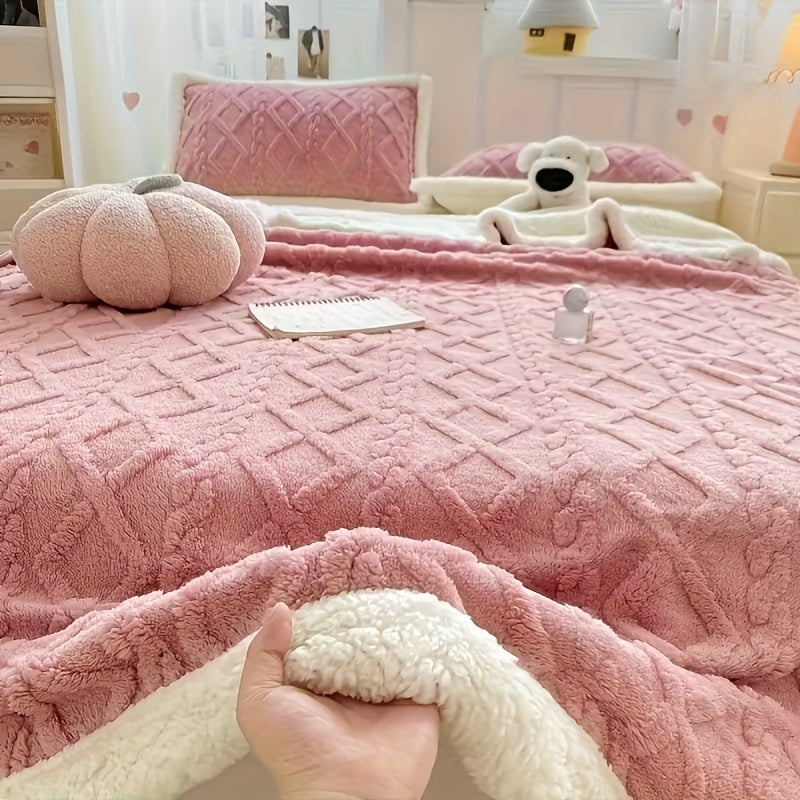 Double-Sided Taffeta Blanket Perfect for All Seasons, Soft Against The Skin And Gentle on The Skin, Ideal As A Sleep Blanket Or for Use with Air Conditioning. Machine Washable, It Makes The Perfect Gift for Holidays Or Home Decor. Colors Are Random