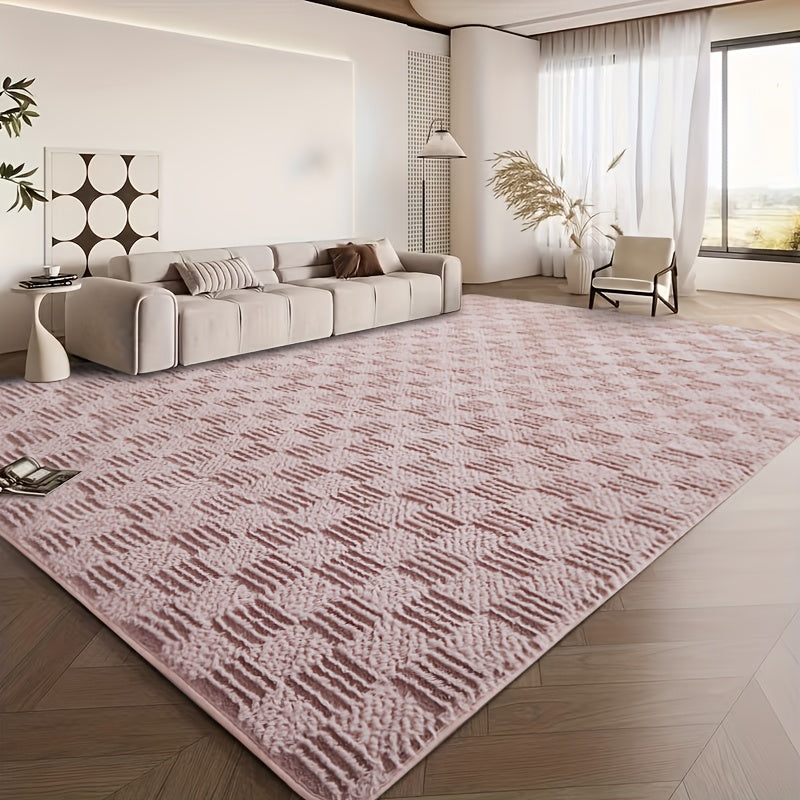 1pc Modern Style Solid Color Tie-dyed Area Rug Mat, Soundproof, Non-slip, Washable Soft And Lightweight, Suitable For Living Room, Bedroom, Can Be Used As A Graduation Season Valentine'S Day New Year Christmas Gift, Home Decoration Room Decoration.