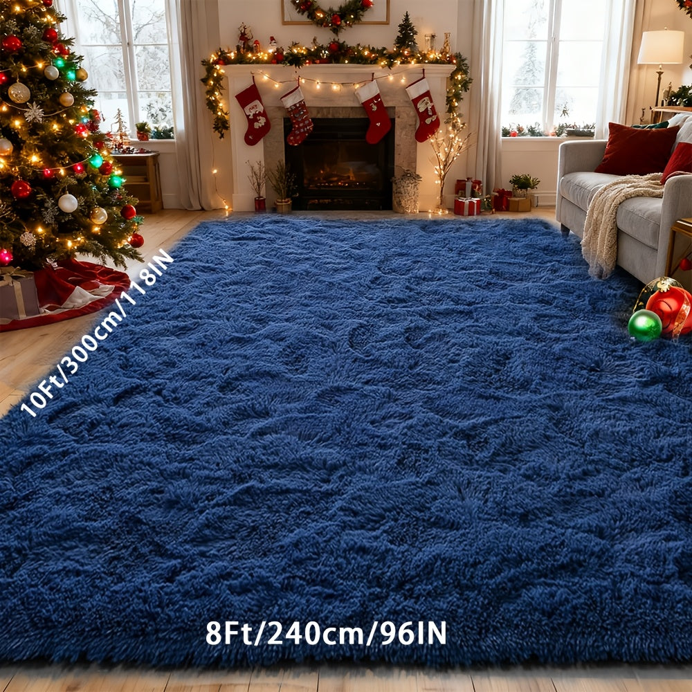 A Super Soft Thick Plush Carpet, Fluffy And Soft, Suitable for Bedroom Indoor Carpet, Non-Slip Soft Machine Washable Carpet,Ideal for Bedroom, Living Room,Study, Dorm,,Home Decor, Christmas Gift, Christmas Decor