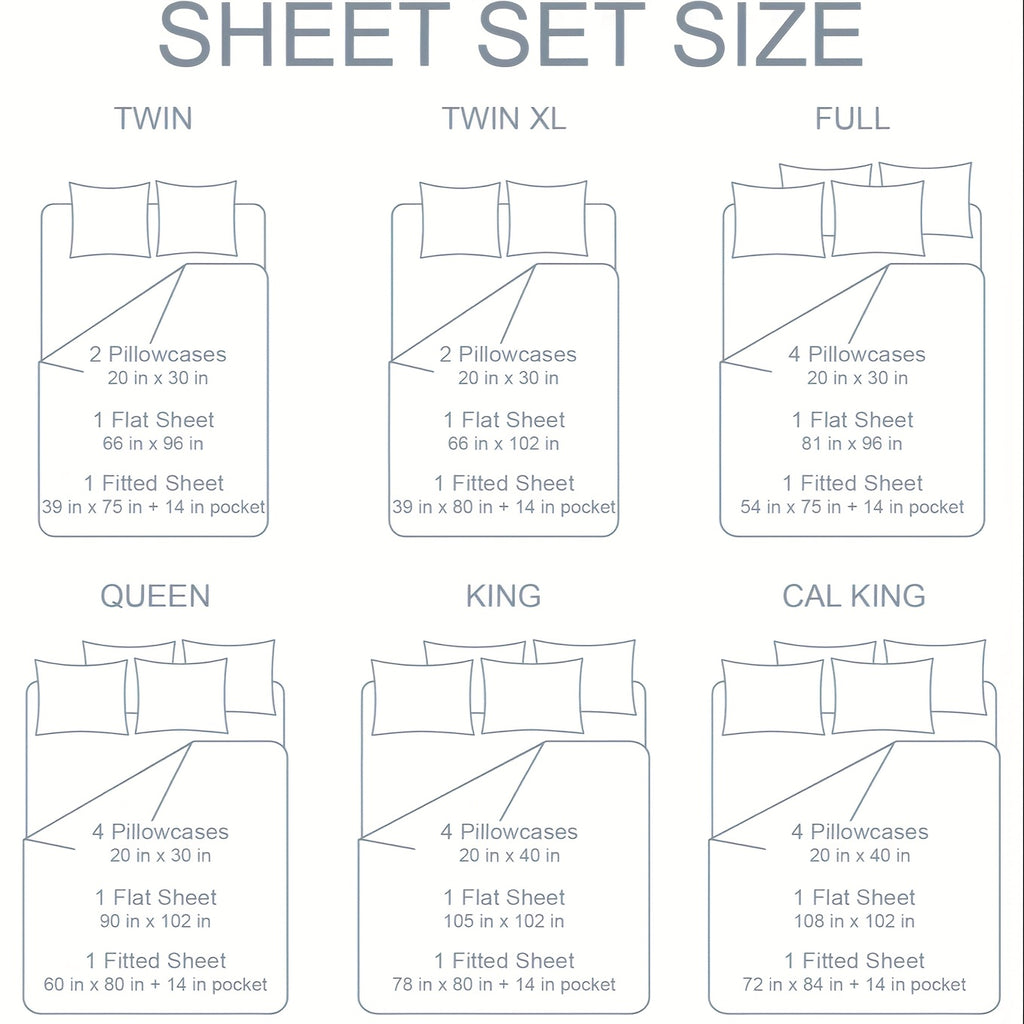 6pcs Summer Cooling Bed Sheet Set, 18 Inch Deep Pocket Ultra Soft Breathable Polyester Solid Color Bedding Three Embroidery 100 GSM Anti Fading Wear Resistant Wrinkle Free Easy Care Bedroom Home Decor