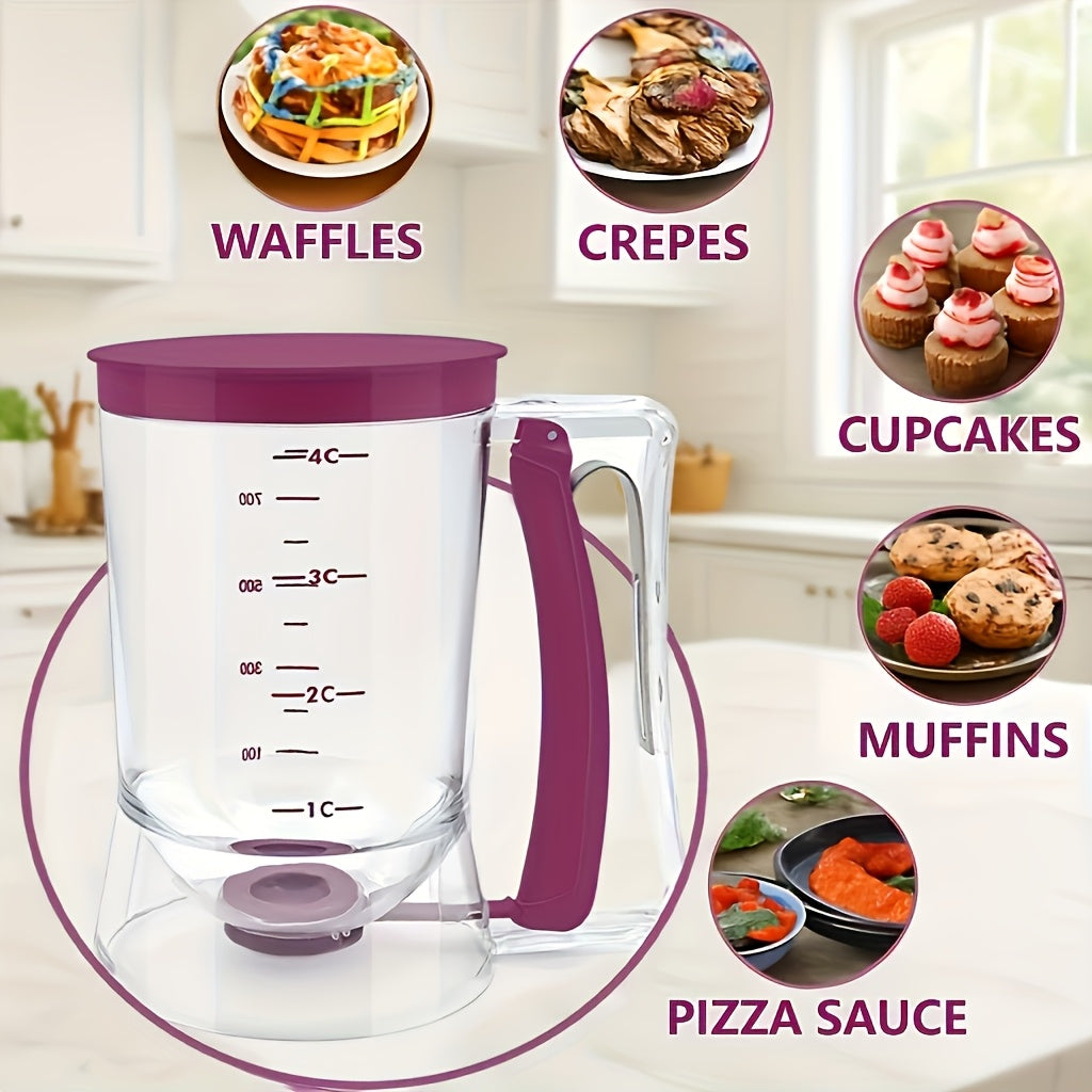 1pc Precision Pour Zero Error! Pancake Batter Dispenser, Suitable for All Baking Categories, Dedicated Pancake Batter Machine, Household Small Batter Machine, Pancake Batter Dispenser/Halloween/Christmas/Christmas Gift/Halloween Dinner Party