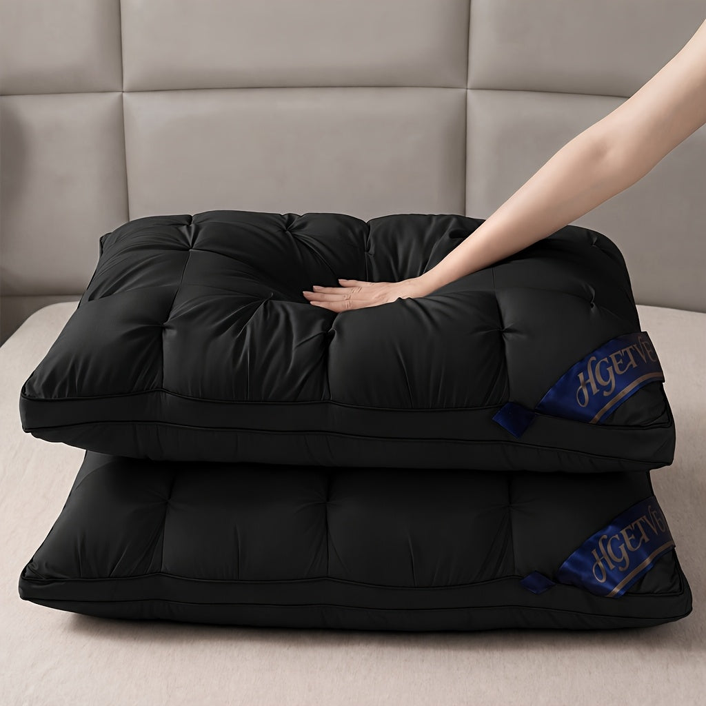 2pcs Hotel-quality Sleep Pillow, Soft And Fluffy for Better Sleep, Hypoallergenic And Breathable Fabric, High-loft Pillow Core, Ergonomic And Comfortable Neck Protection, Resistant to Deformation Over Time, King/Queen Size, Holiday Gifts.