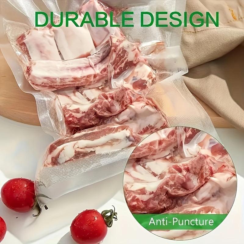 100 Food Storage Bags, Micro Perforated Bag Containers For Fruits, Meat, Seafood, Refrigerator Containers, Food Containers, Packaging Bags, Vacuum