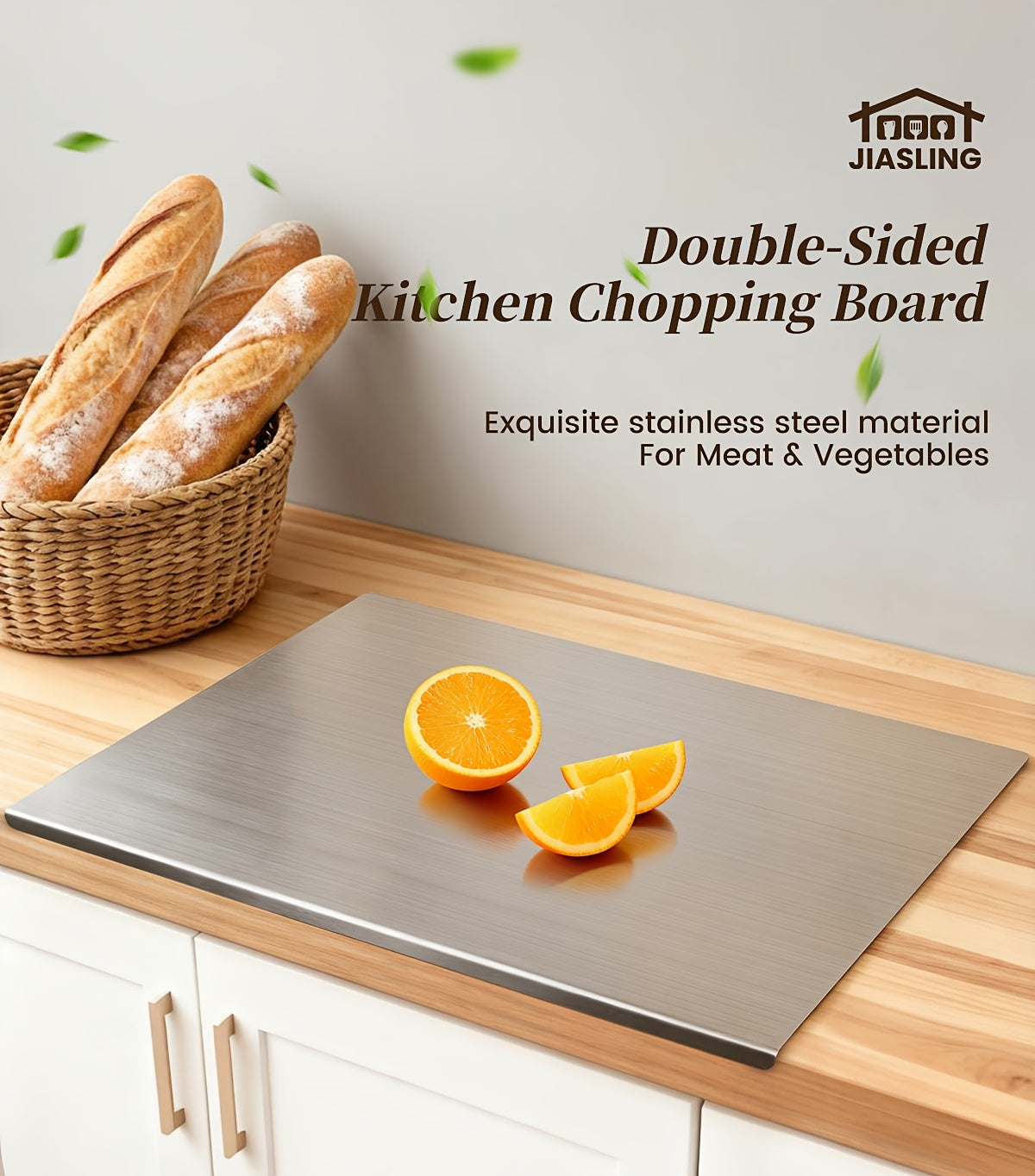 304 Stainless Steel Cutting Board Butcher Block Household Rolling Board Kitchen Supplies