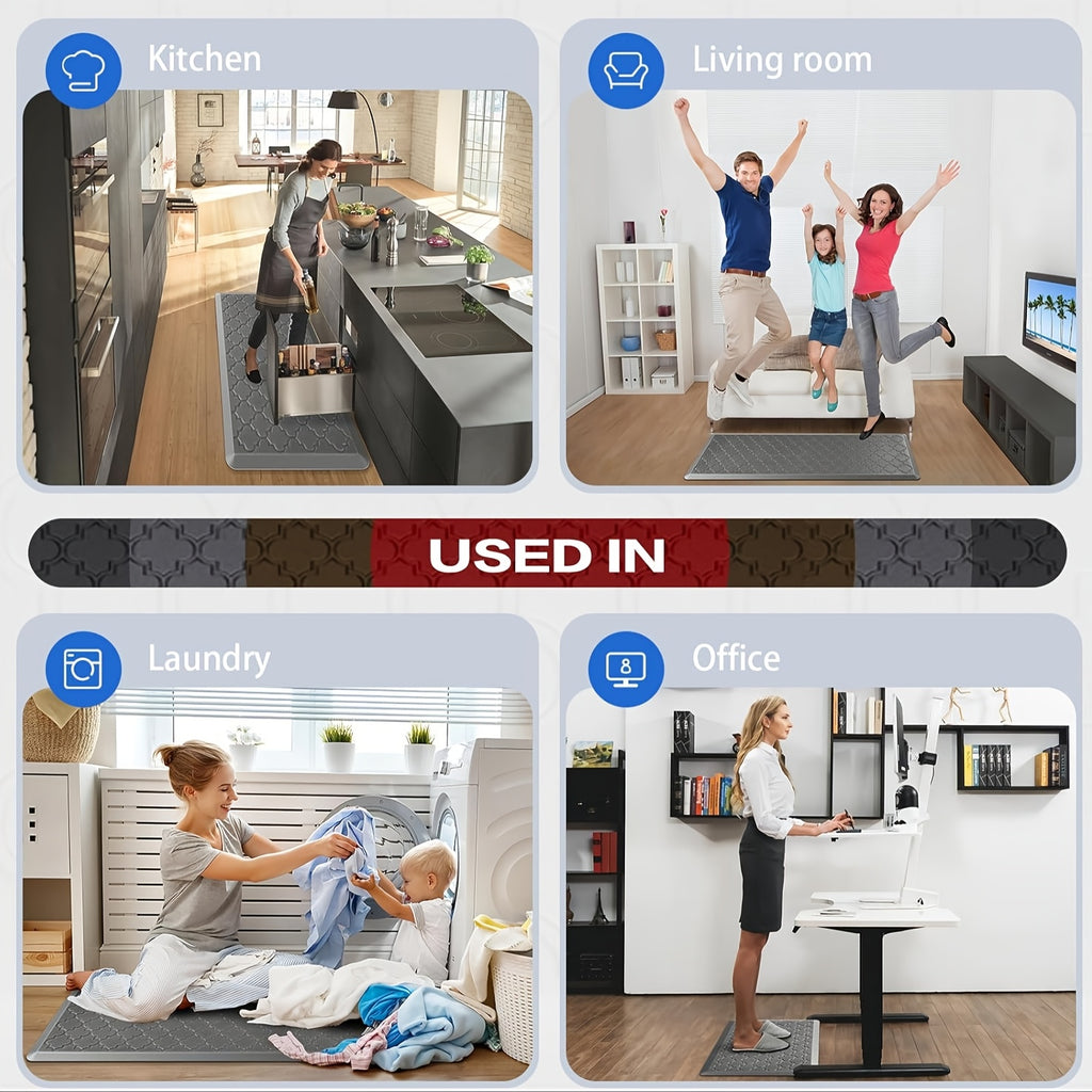 1pc Cushioned Foam Floor Mat, High Quality Non-Skid Ergonomic Comfort Foam Rugs, Standing Mat for Kitchen, Floor, Office, Sink, Laundry