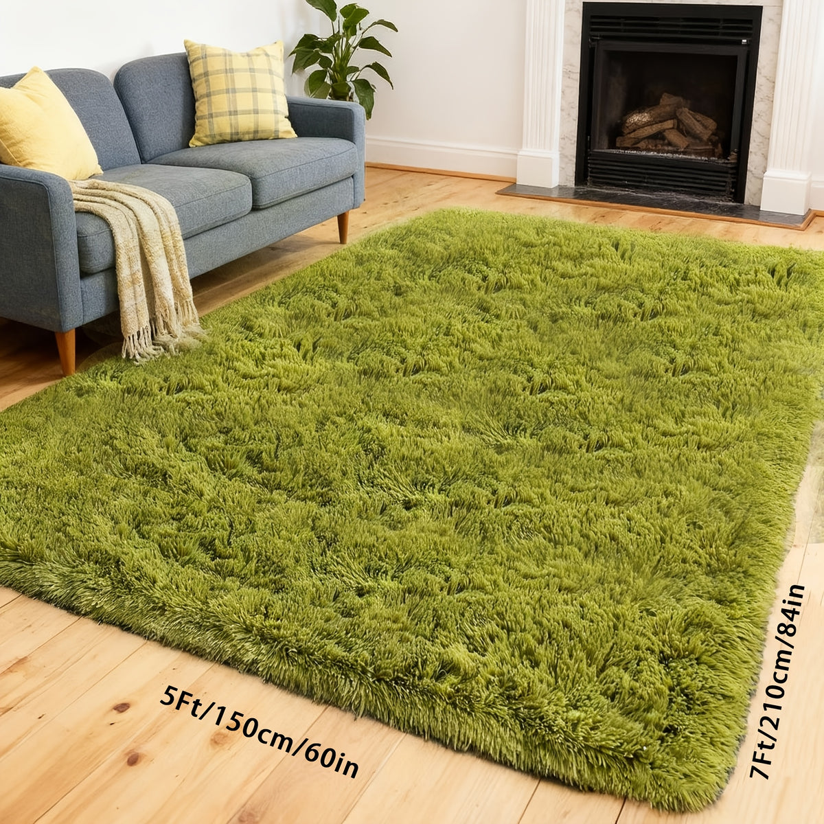 A Super Soft Thick Plush Carpet, Fluffy And Soft, Suitable for Bedroom Indoor Carpet, Non-Slip Soft Machine Washable Carpet,Ideal for Bedroom, Living Room,Study, Dorm,,Home Decor, Christmas Gift, Christmas Decor