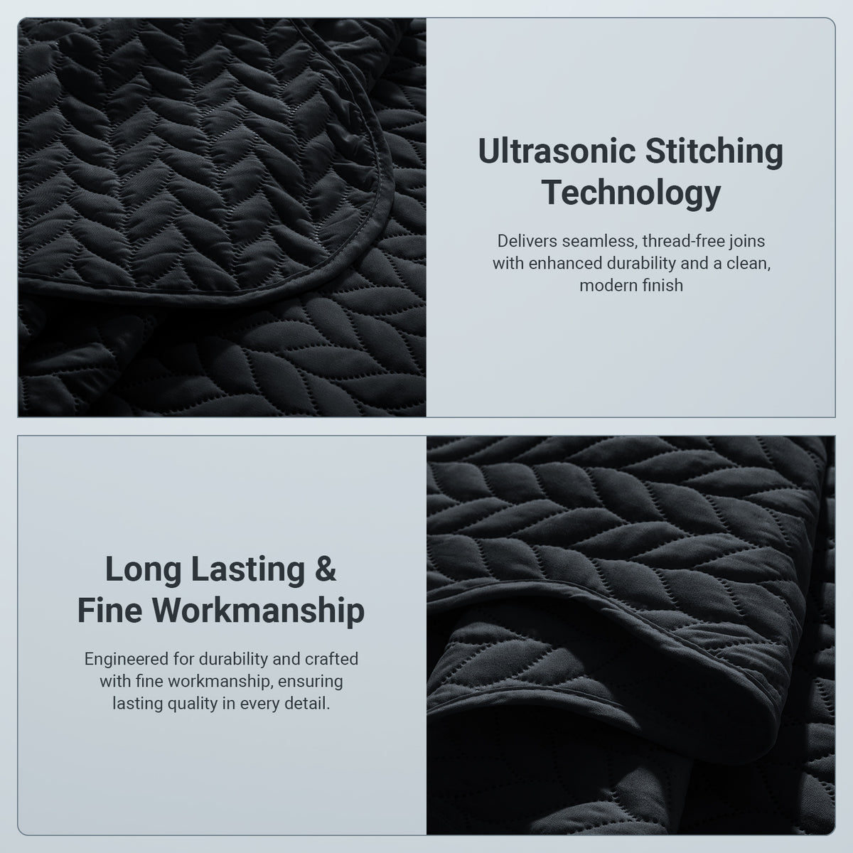 Lightweight Quilted Bedspread – Soft and Breathable Quilt Set, All Season Microfiber Bedding, Modern Style Soft Bedding Set, Twin, Full / Queen, King Sizes, Machine Washable Halloween Christmas