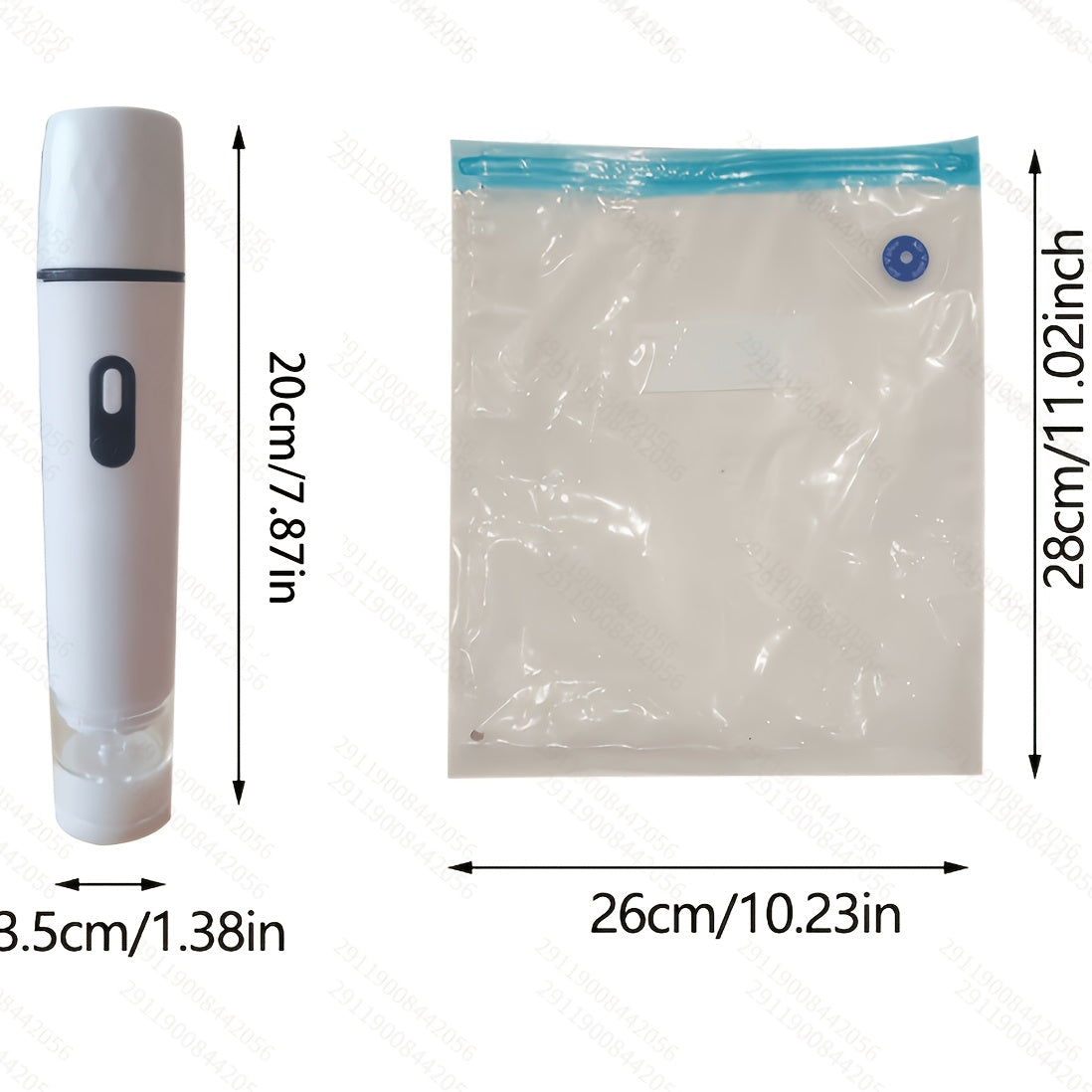 for food Vacuum Sealer (Vacuum Machine + 15 Vacuum Bags) Powerful Handheld Vacuum Machine, Vacuum Sealing Machine For Food Storage, Vacuum Preservation Device, Portable for food Vacuum Machine, Vacuum Sealer