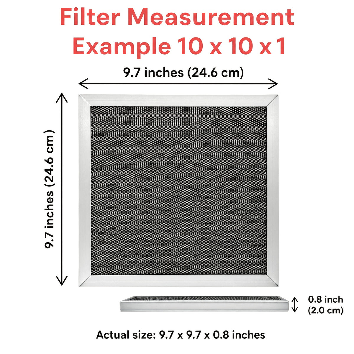 Air Filter for HVAC Furnace, Designed to Last Forever, Washable, with an Frame, Easy to Clean, The Final HVAC Filter You'Ll Ever Need, Ensuring Safe Breathing at Home Or in The Workplace