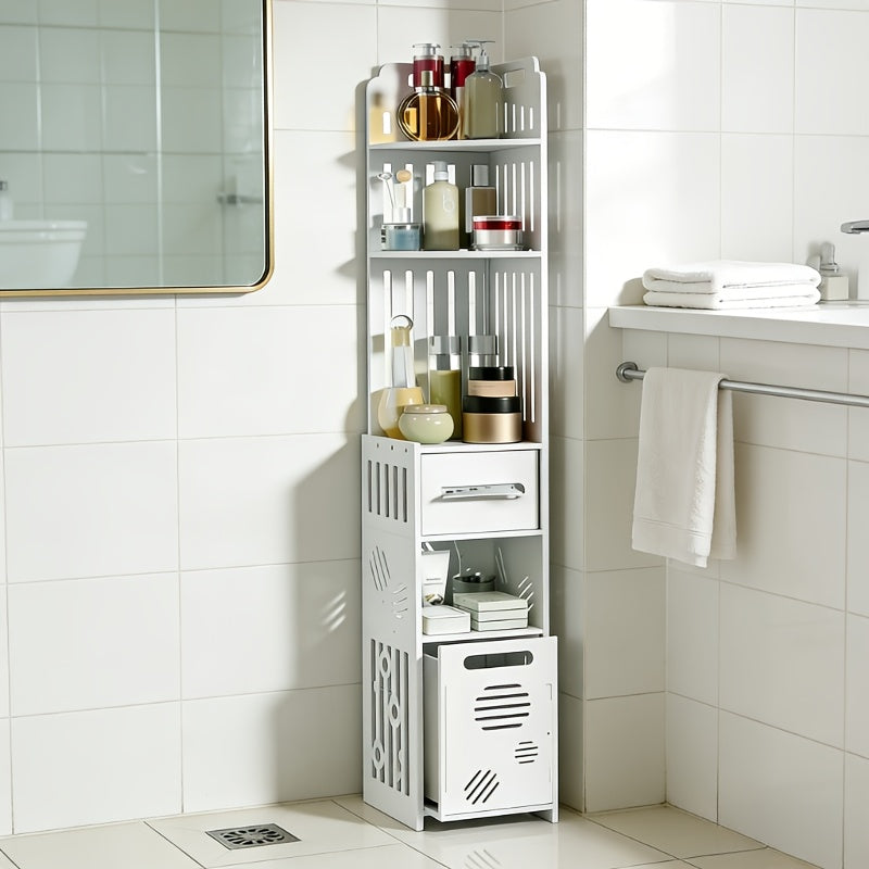 [Ideal Holiday Gift] This Large-Capacity, Multi-Functional Corner Bathroom Vanity Is Easy To Assemble, Saves Space, And Provides Ample Storage For Toiletries. Suitable For Bathrooms, Kitchens, And Bedrooms. It Makes A Wonderful Home Decoration And An Idea