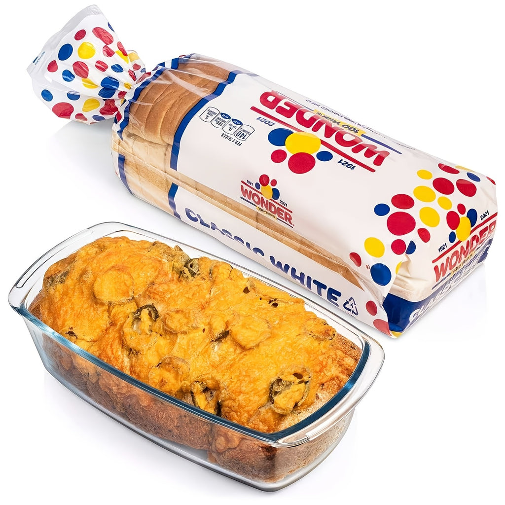 1/2pcs Large-Capacity Glass Baking Dish with Lid, 60.87oz/ 1.9 Qt, with Handles, Stackable, Microwave & Oven Safe, Specialized for Baking Bread & Cakes, Airtight Storage Container, Rectangular Toast Pan, Food Storage Container